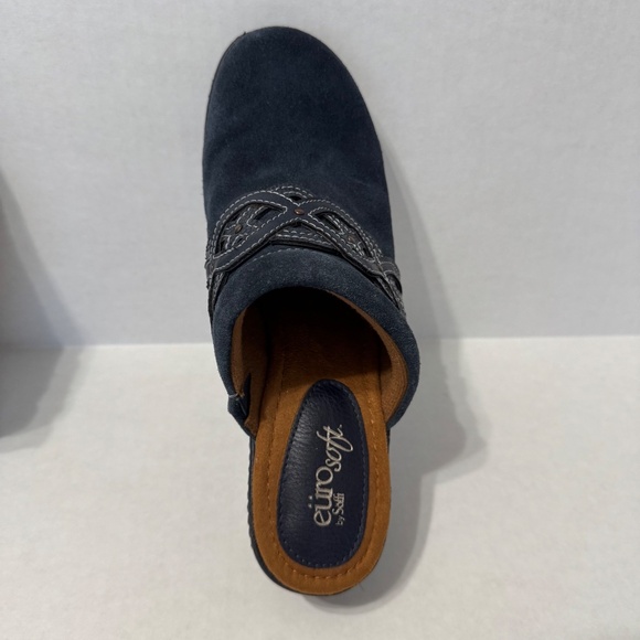 Euro Soft by Sofft, Britta Clogs/Mules Women's 8.5M Navy Suede Leather - Picture 11 of 11